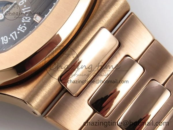 Nautilus 5712 RG PPF 1:1 Best Edition Brown Dial on RG Bracelet A WeatherProof 8762