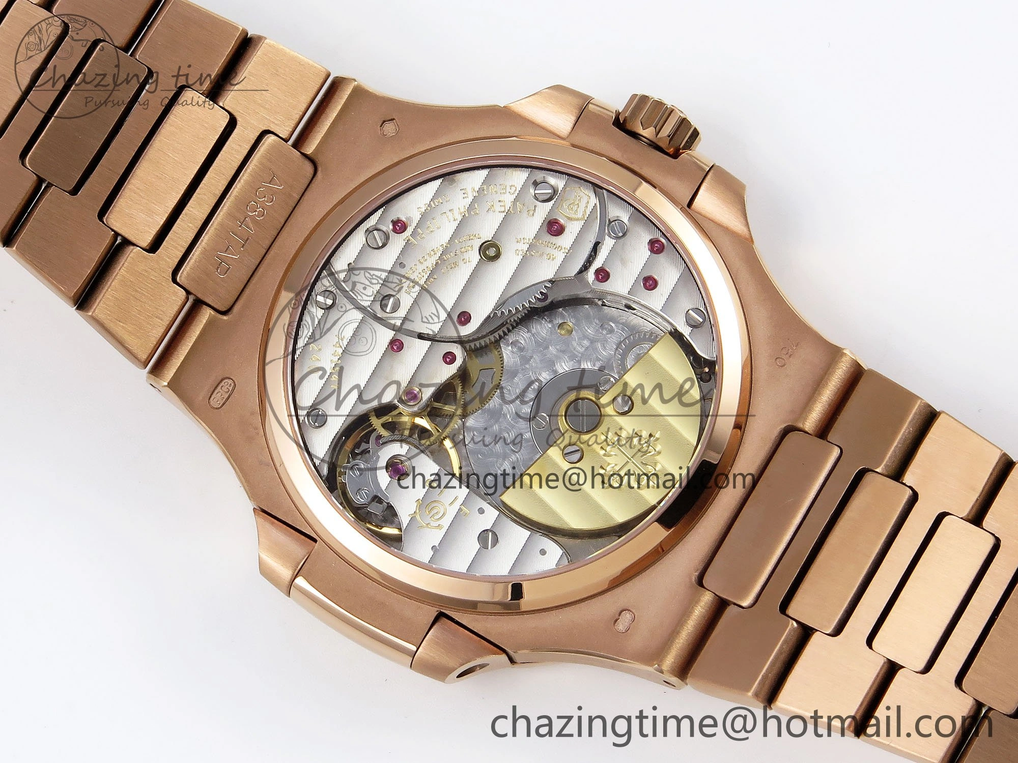 Nautilus 5712 RG PPF 1:1 Best Edition Brown Dial on RG Bracelet A WeatherProof 8762