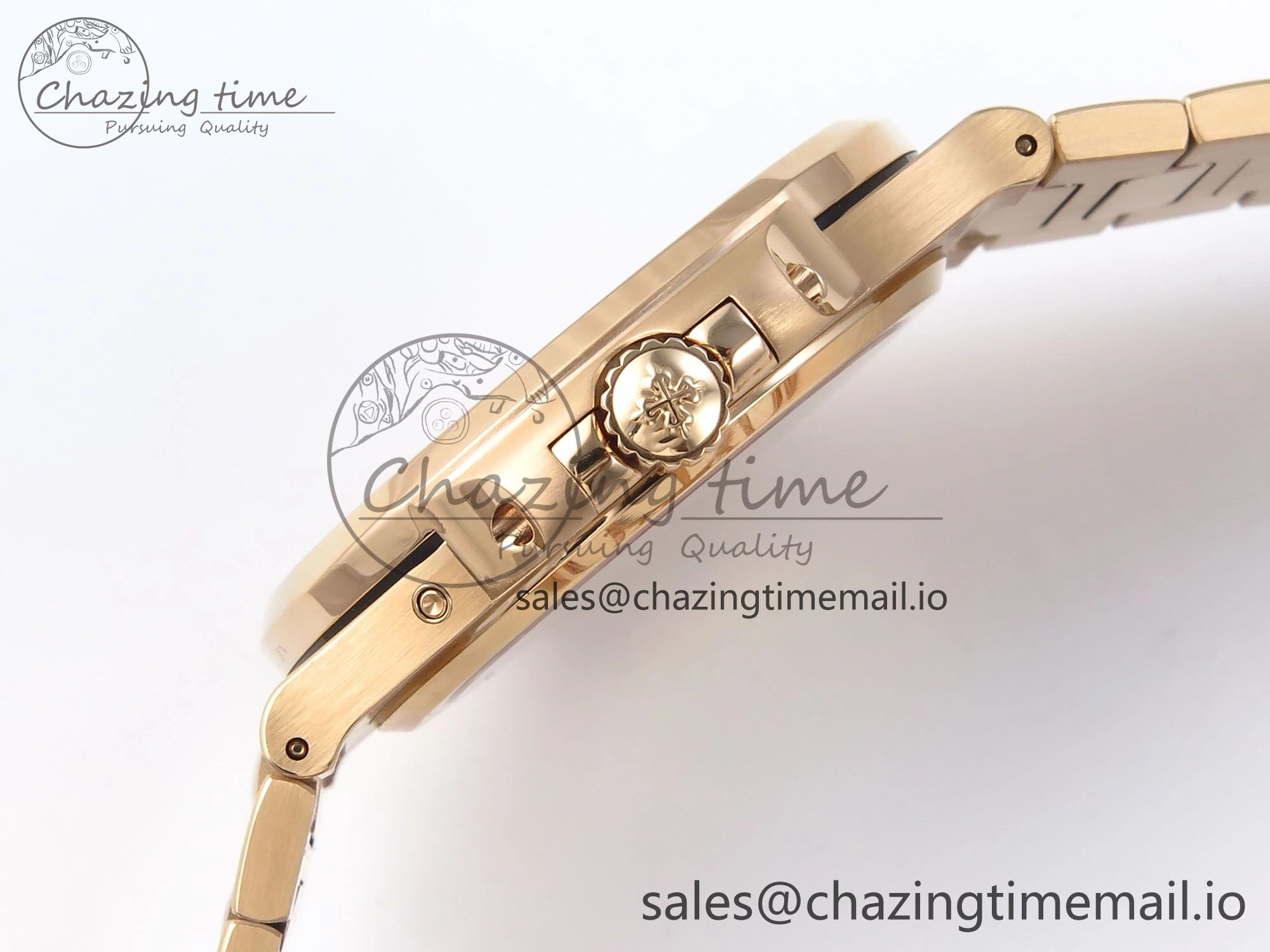Nautilus 5712 RG PPF 1:1 Best Edition Brown Dial on RG Bracelet PPF240 Super Clone V4+ Practical 8657