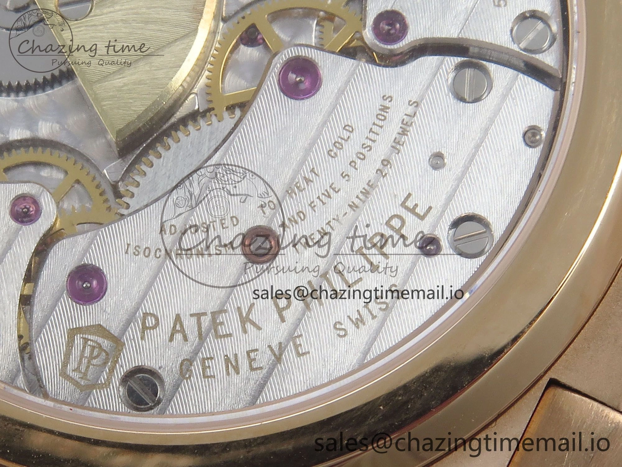 Nautilus 5712 RG PPF 1:1 Best Edition Gray Dial Diamonds Bezel on Brown Leather Strap A240 Super Clone V BestValue 8675
