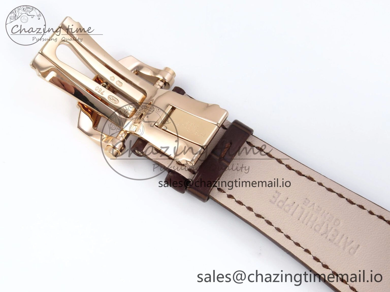 Nautilus 5712 RG PPF 1:1 Best Edition Gray Dial Diamonds Bezel on Brown Leather Strap A240 Super Clone V BestValue 8675