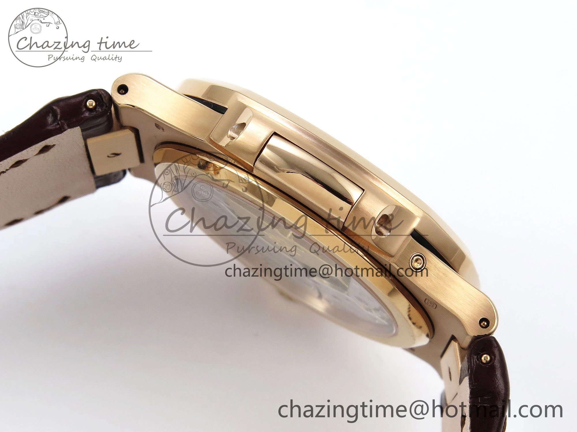 WellDesigned Nautilus 5712 RG PPF 1:1 Best Edition Gray Dial on Brown Leather Strap A240 Super Clone V 8743