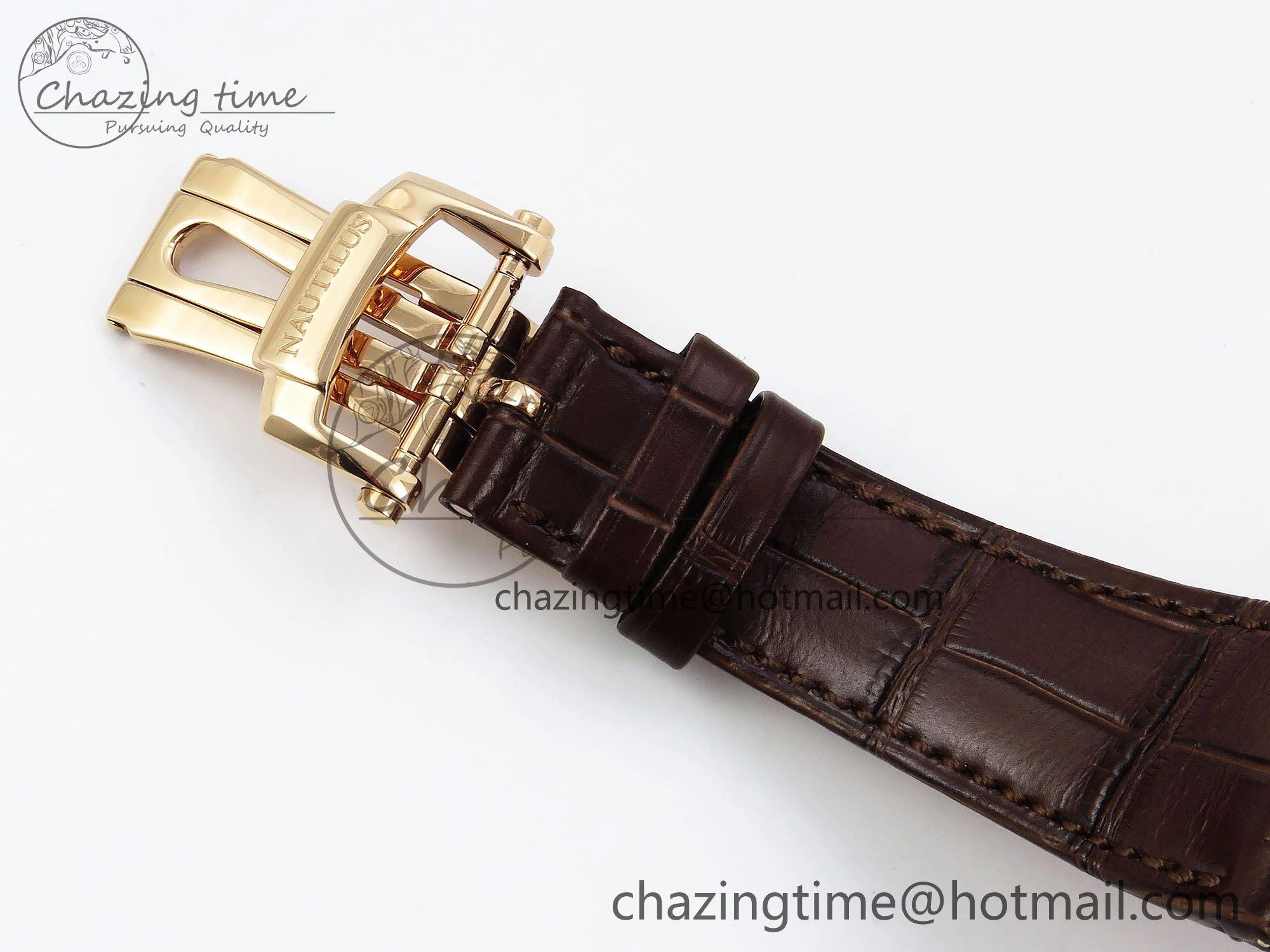 WellDesigned Nautilus 5712 RG PPF 1:1 Best Edition Gray Dial on Brown Leather Strap A240 Super Clone V 8743