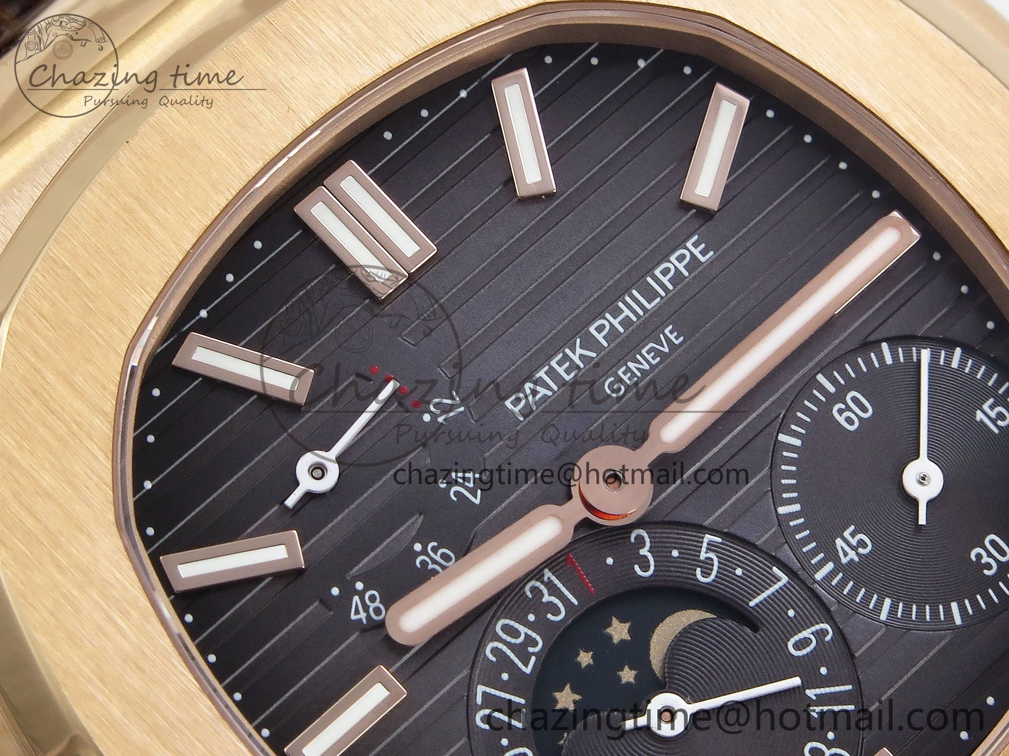 WellDesigned Nautilus 5712 RG PPF 1:1 Best Edition Gray Dial on Brown Leather Strap A240 Super Clone V 8743