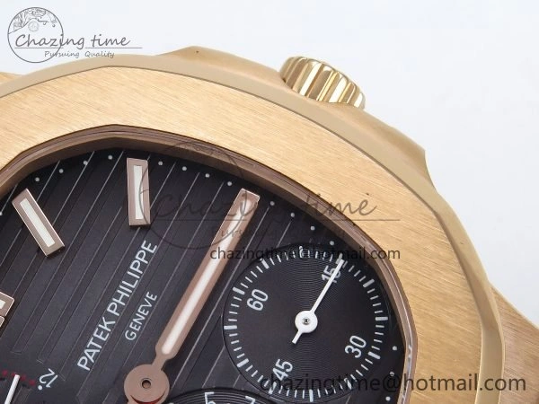 WellDesigned Nautilus 5712 RG PPF 1:1 Best Edition Gray Dial on Brown Leather Strap A240 Super Clone V 8743