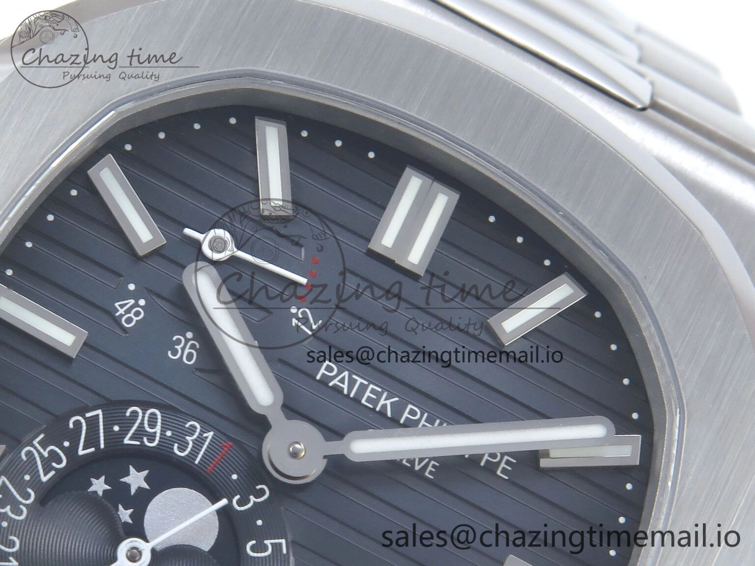 Nautilus 5712 SS OMEF 1:1 Best Edition Blue Dial on SS Bracelet A240 Super Clone Flexible 8677