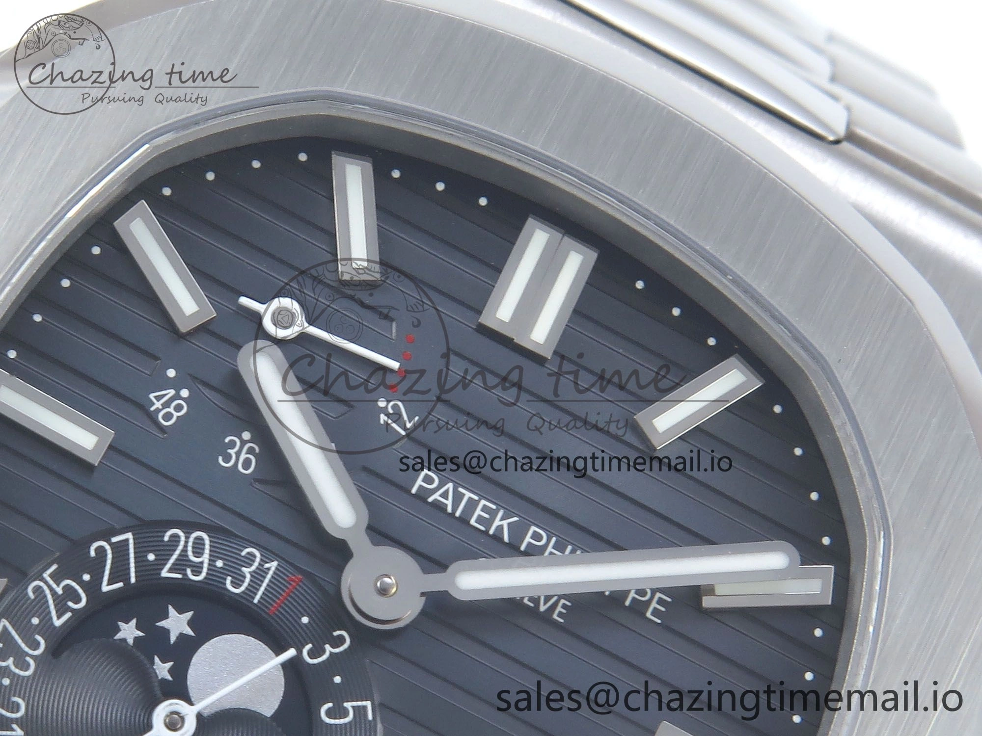 Nautilus 5712 SS OMEF 1:1 Best Edition Blue Dial on SS Bracelet A240 Super Clone Flexible 8677