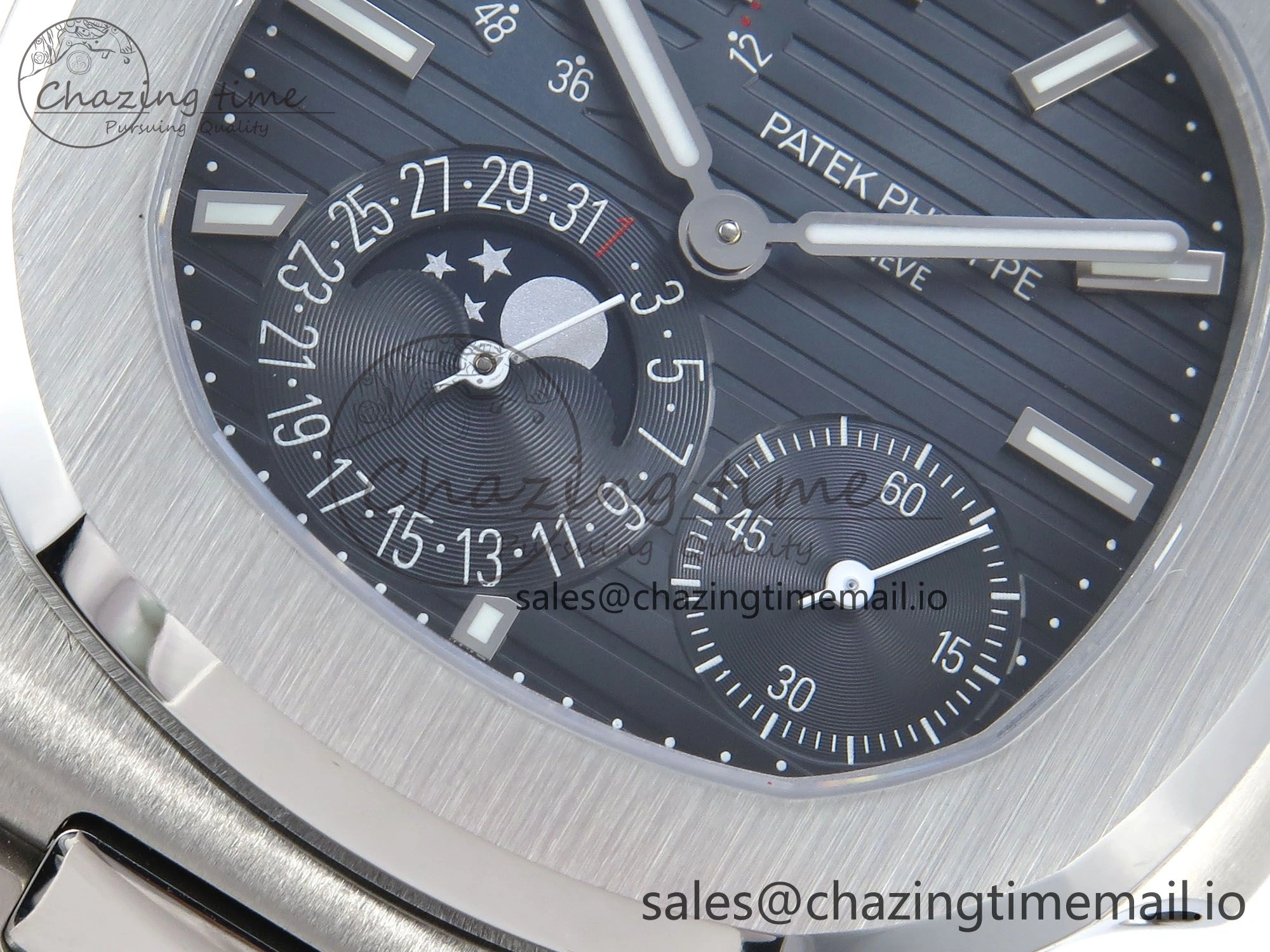 Nautilus 5712 SS OMEF 1:1 Best Edition Blue Dial on SS Bracelet A240 Super Clone Flexible 8677