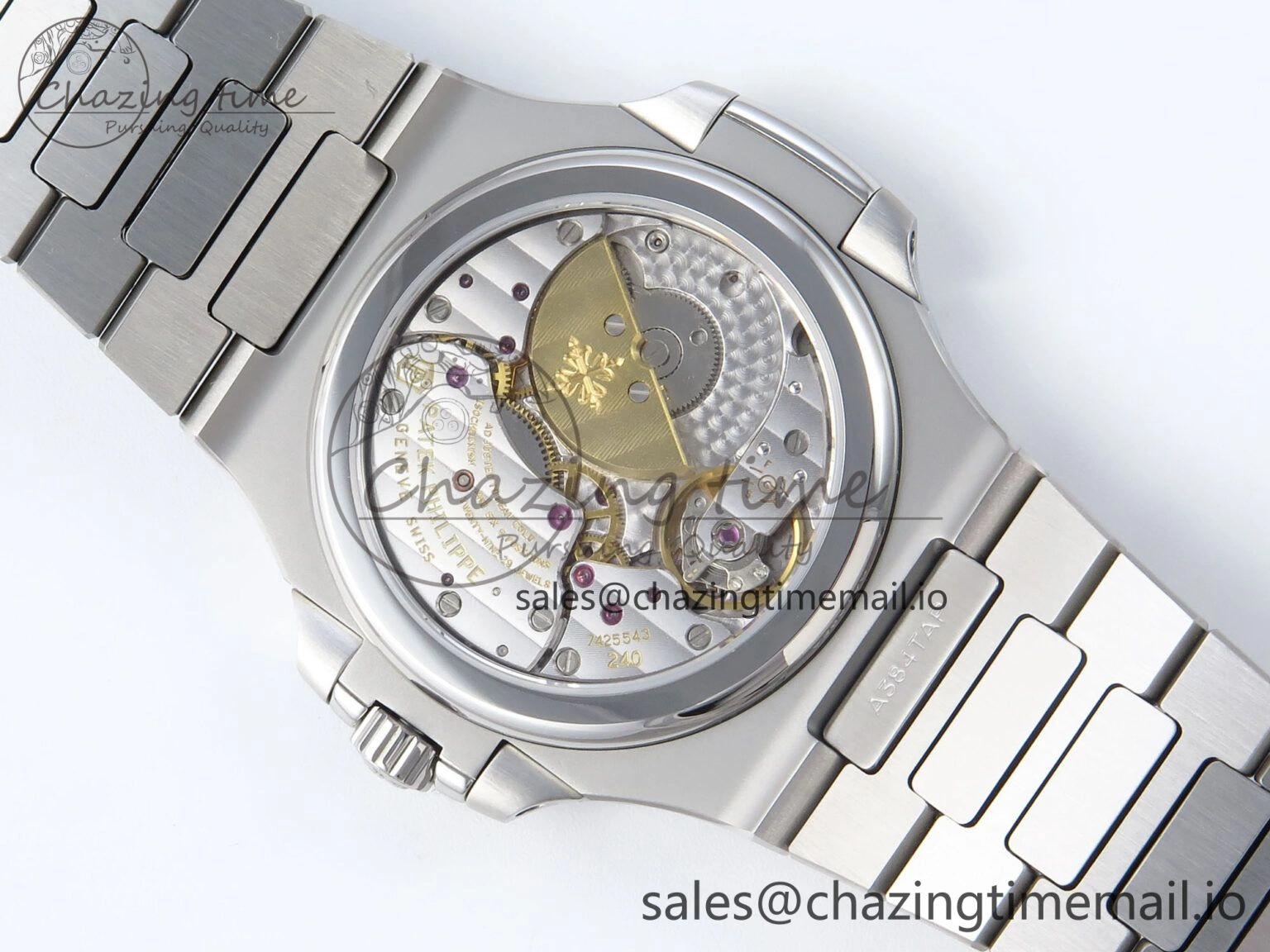 Nautilus 5712 SS OMEF 1:1 Best Edition Blue Dial on SS Bracelet A240 Super Clone Flexible 8677