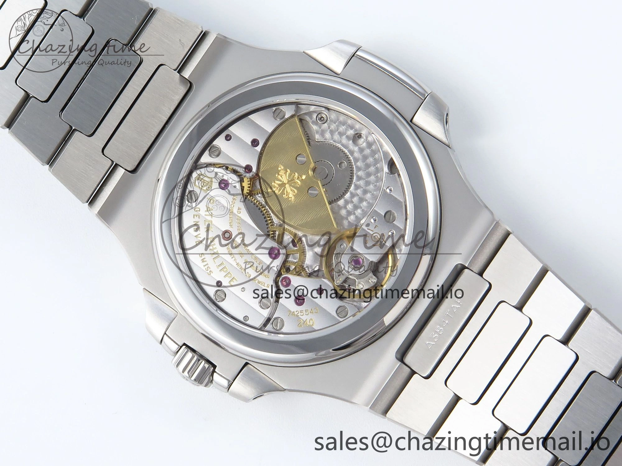Nautilus 5712 SS OMEF 1:1 Best Edition Blue Dial on SS Bracelet A240 Super Clone Flexible 8677