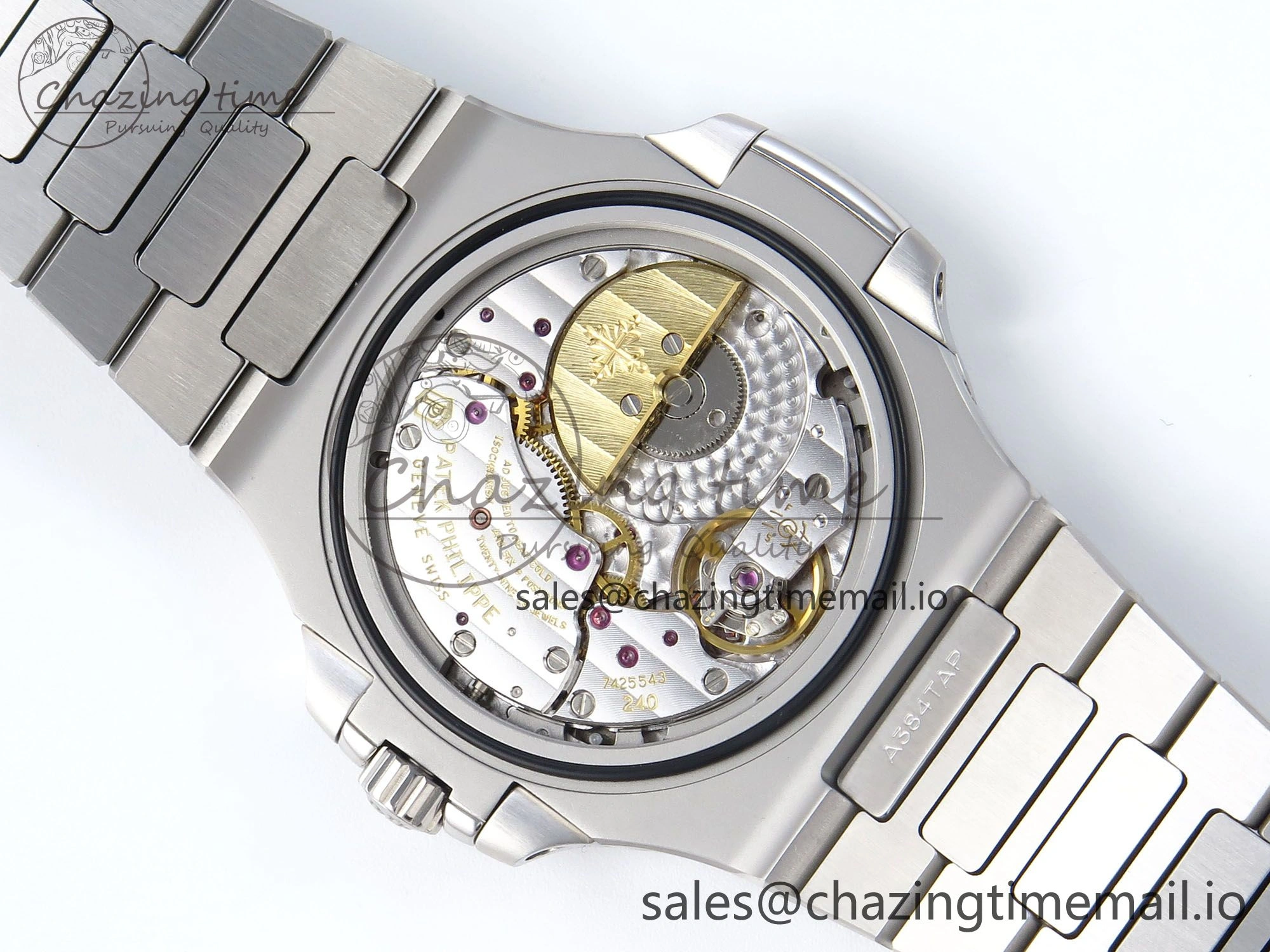 Nautilus 5712 SS OMEF 1:1 Best Edition Blue Dial on SS Bracelet A240 Super Clone Flexible 8677