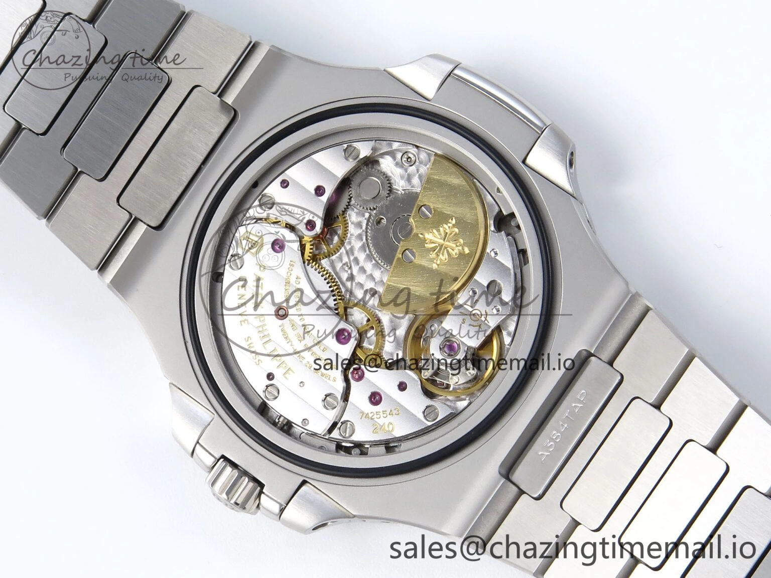 Nautilus 5712 SS OMEF 1:1 Best Edition Blue Dial on SS Bracelet A240 Super Clone Flexible 8677