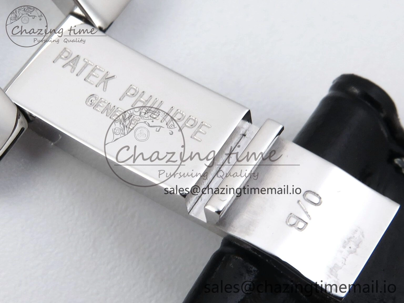 BestValue Nautilus 5712 SS PPF 1:1 Best Edition Blue Dial Diamonds Bezel on Black Leather Strap A240 Super Clone V 8674