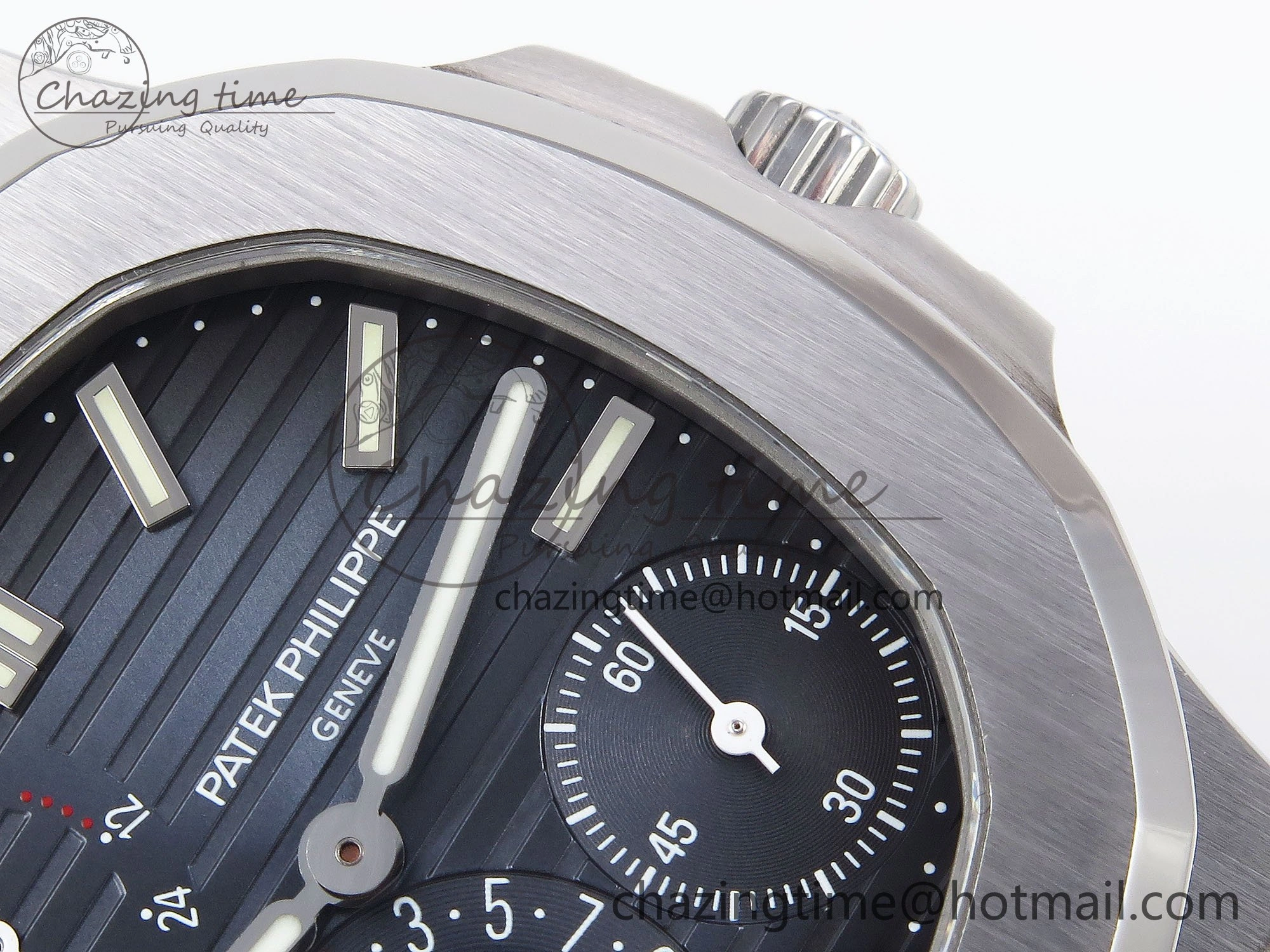 Packable Nautilus 5712 SS PPF 1:1 Best Edition Blue Dial on Black Leather Strap A240 Super Clone V 8742