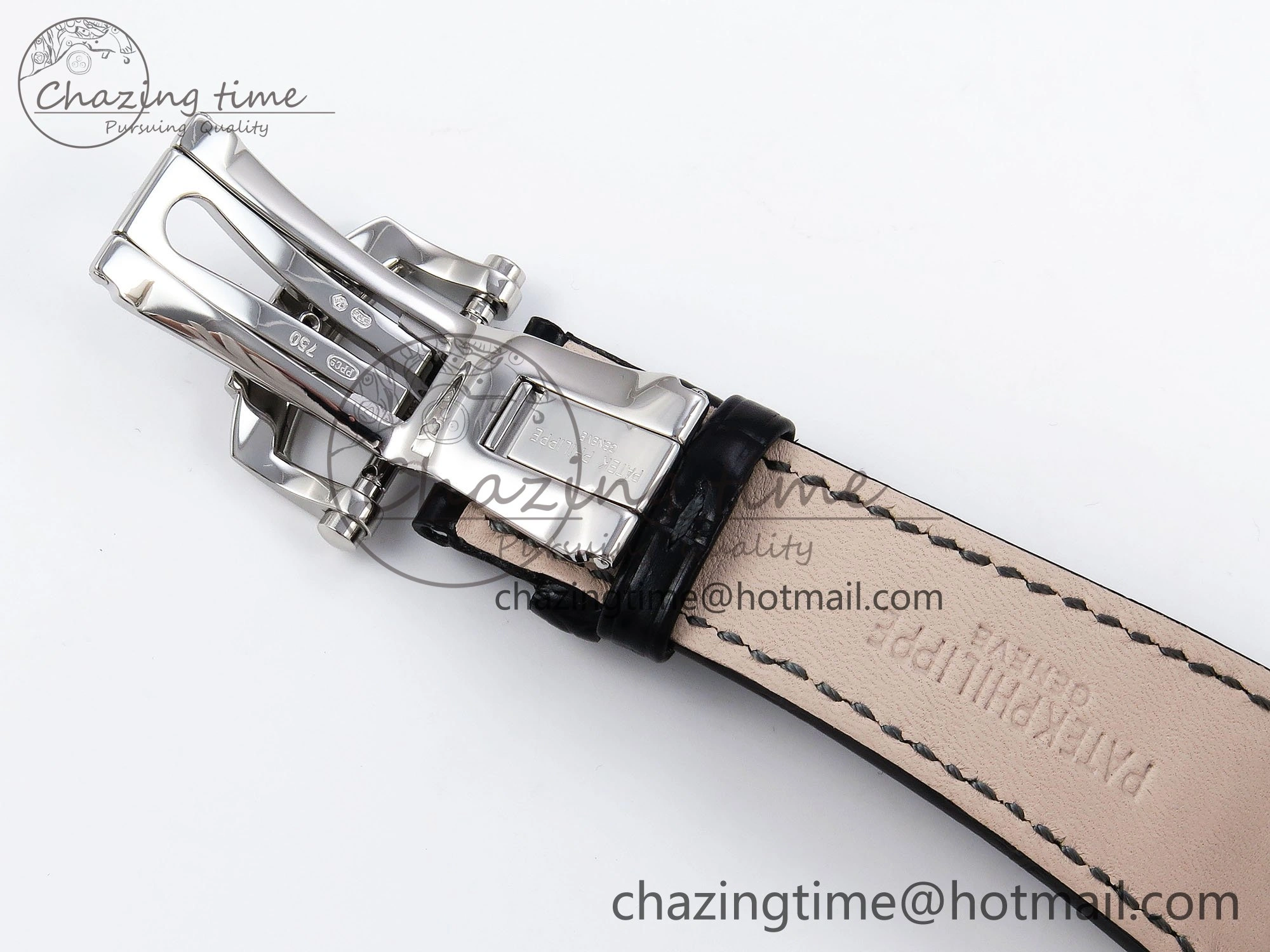 Packable Nautilus 5712 SS PPF 1:1 Best Edition Blue Dial on Black Leather Strap A240 Super Clone V 8742
