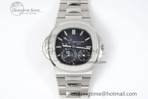 Nautilus 5712 SS PPF 1:1 Best Edition Blue Dial on SS Bracelet A240 Super Clone V Sophisticated 8827