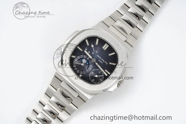 Nautilus 5712 SS PPF 1:1 Best Edition Blue Dial on SS Bracelet A240 Super Clone V Sophisticated 8827