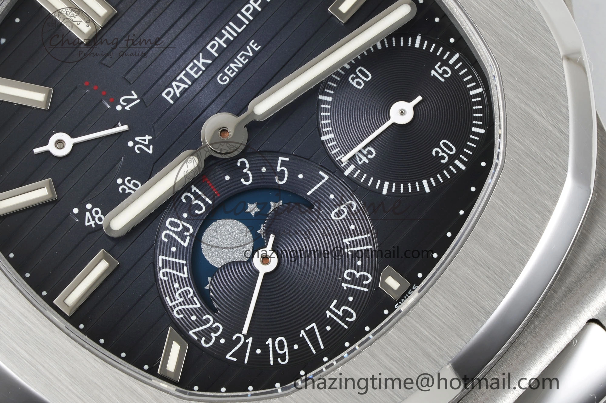 Nautilus 5712 SS PPF 1:1 Best Edition Blue Dial on SS Bracelet A240 Super Clone V Sophisticated 8827