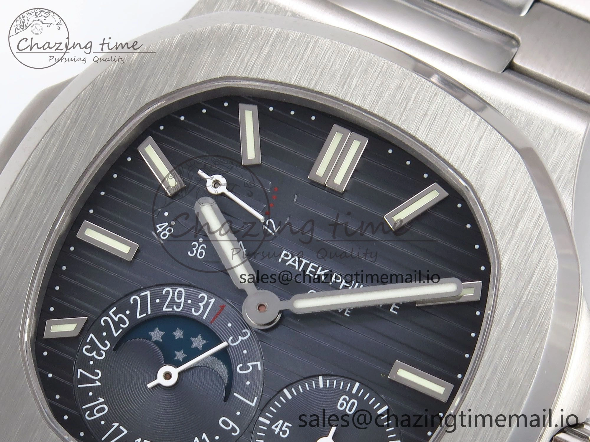 Effortless Nautilus 5712 SS PPF 1:1 Best Edition Blue Dial on SS Bracelet PPF240 Super Clone V4+ 8654