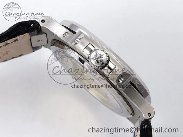 SmartChoice Nautilus 5712 SS PPF 1:1 Best Edition Gray Dial on Black Leather Strap A240 Super Clone V 8722
