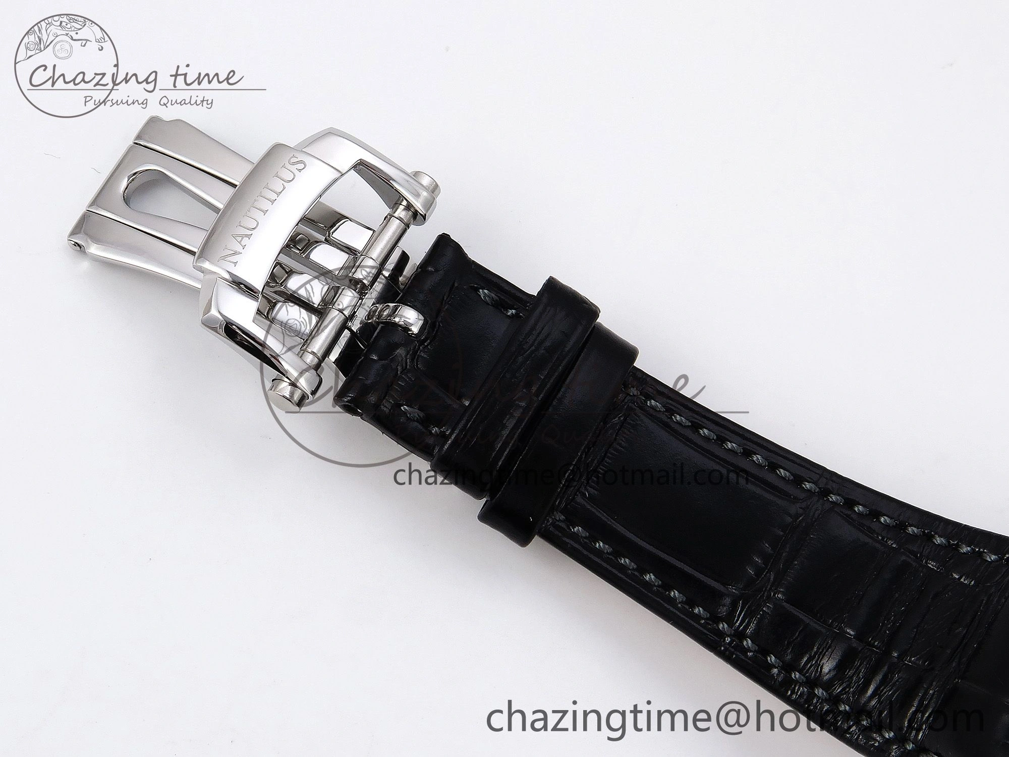 SmartChoice Nautilus 5712 SS PPF 1:1 Best Edition Gray Dial on Black Leather Strap A240 Super Clone V 8722