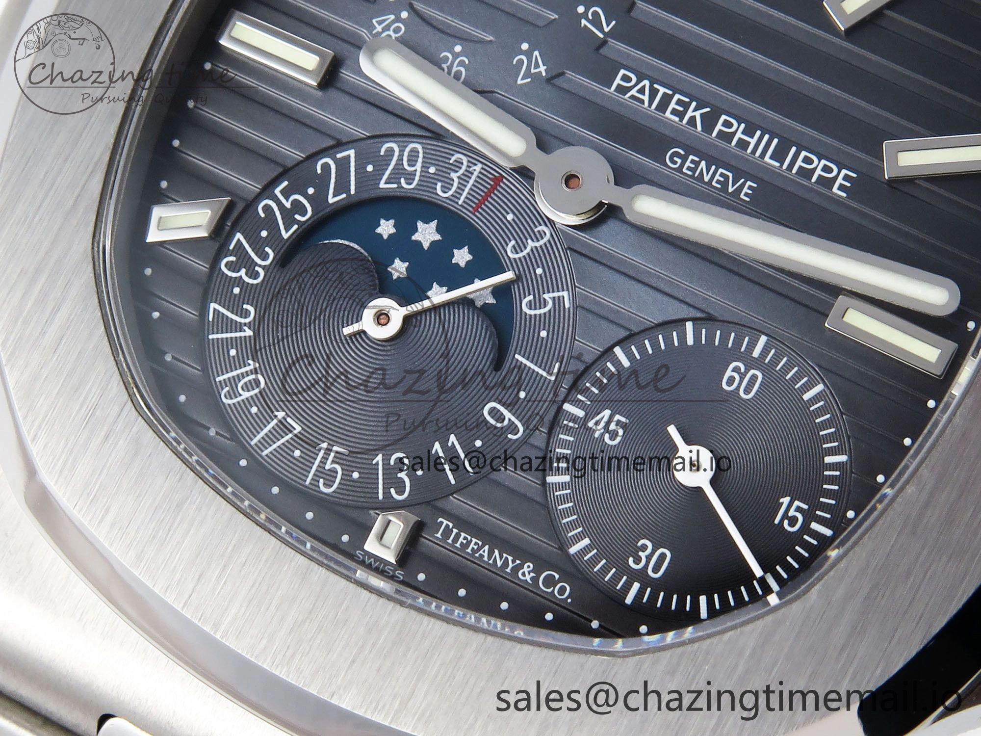 Nautilus 5712 Tiffany PPF 1:1 Best Edition Blue Dial on SS Bracelet A240 Super Clone V TimelessDesign 8716