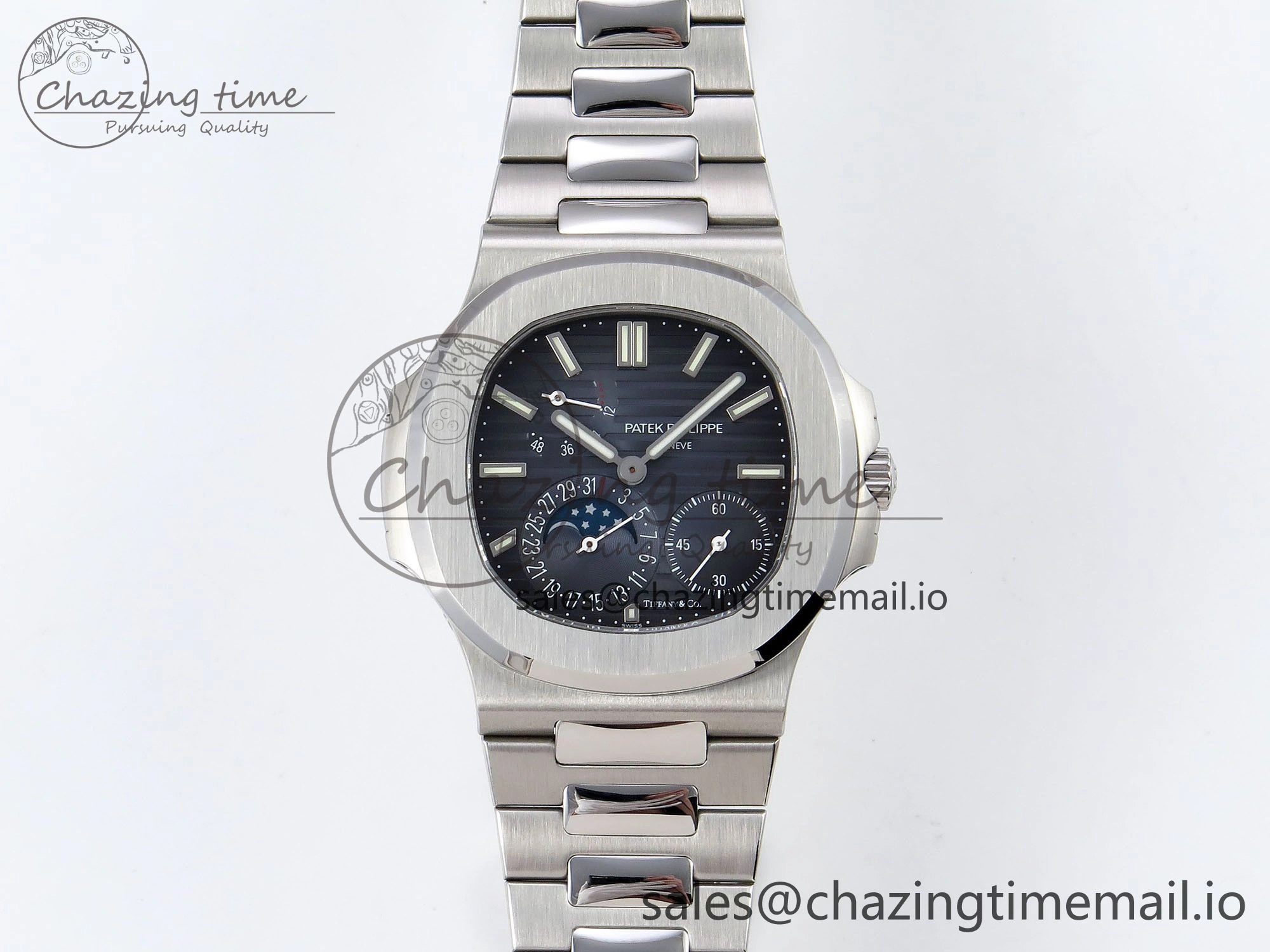 Nautilus 5712 Tiffany PPF 1:1 Best Edition Blue Dial on SS Bracelet A240 Super Clone V TimelessDesign 8716