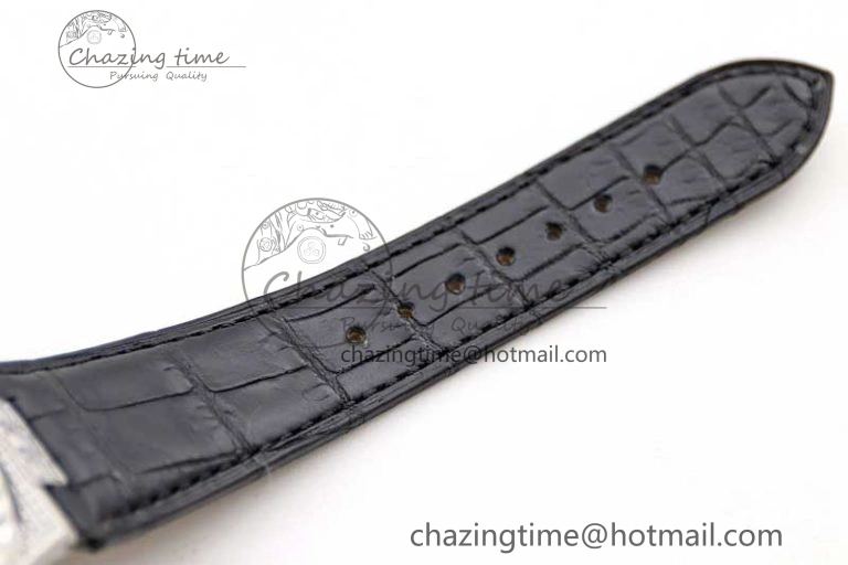 Nautilus 5719 GSF 1:1 Best Edition Full Diamonds Dial and Black Leather Strap 324CS Reliable 8794