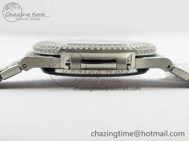 MoistureWicking Nautilus 5719 1G PPF 1:1 Best Edition Full Diamonds Dial and Bracelet 324CS (Free box) 8953