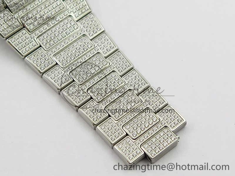 MoistureWicking Nautilus 5719 1G PPF 1:1 Best Edition Full Diamonds Dial and Bracelet 324CS (Free box) 8953