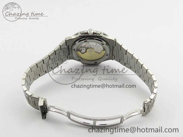 MoistureWicking Nautilus 5719 1G PPF 1:1 Best Edition Full Diamonds Dial and Bracelet 324CS (Free box) 8953