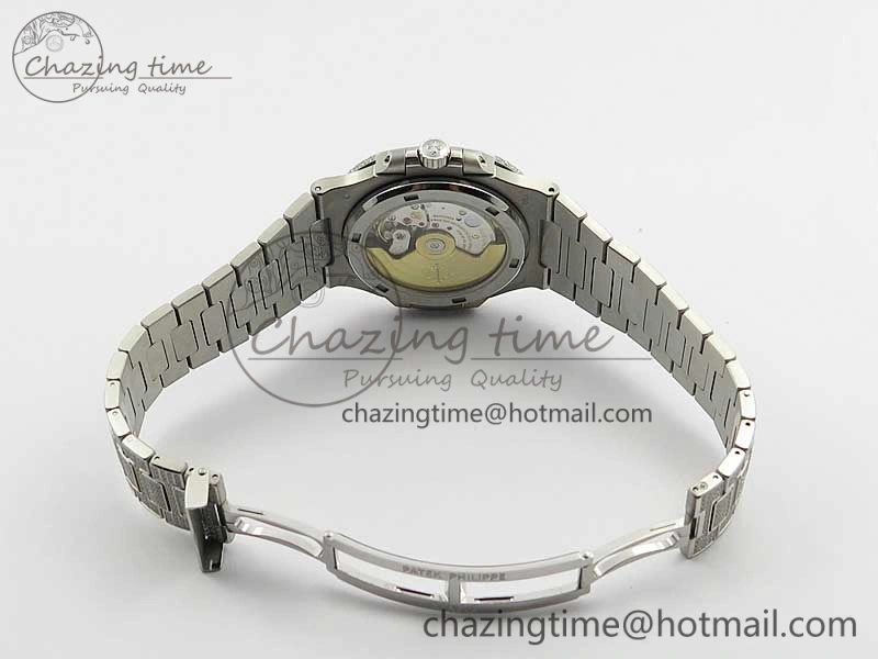 MoistureWicking Nautilus 5719 1G PPF 1:1 Best Edition Full Diamonds Dial and Bracelet 324CS (Free box) 8953