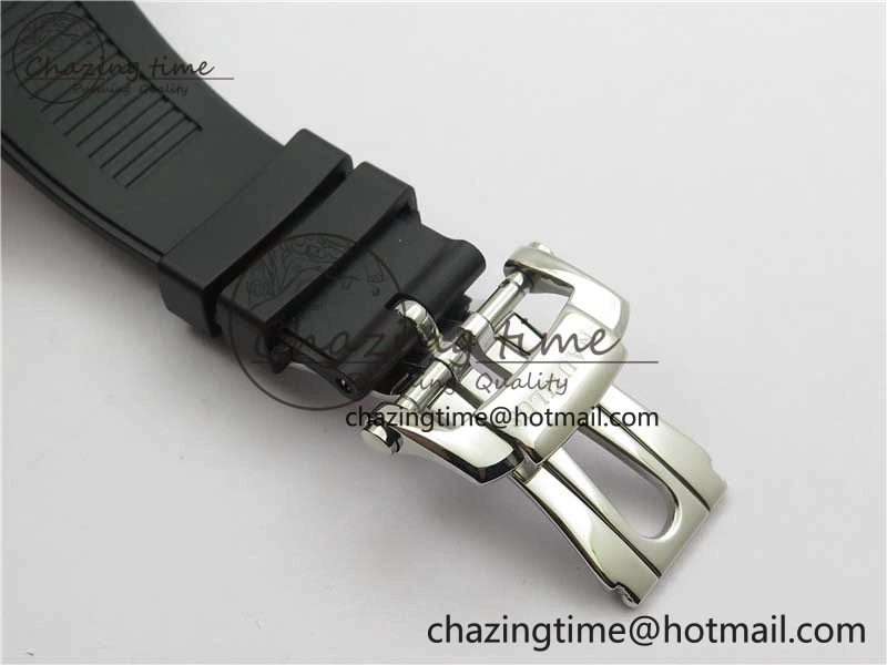Elegant Nautilus 5726 Complicated SS GRF 1:1 Best Edition Black Textured Dial on Black Rubber Strap A324 V 8870