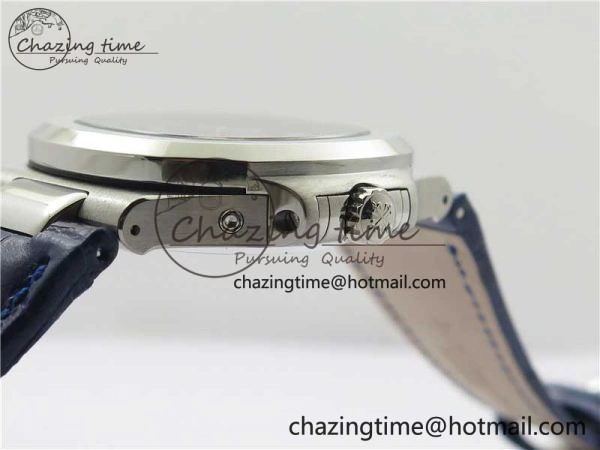 Upgraded Nautilus 5726 Complicated SS GRF 1:1 Best Edition Blue Textured Dial on Blue Leather Strap A324 V 8866