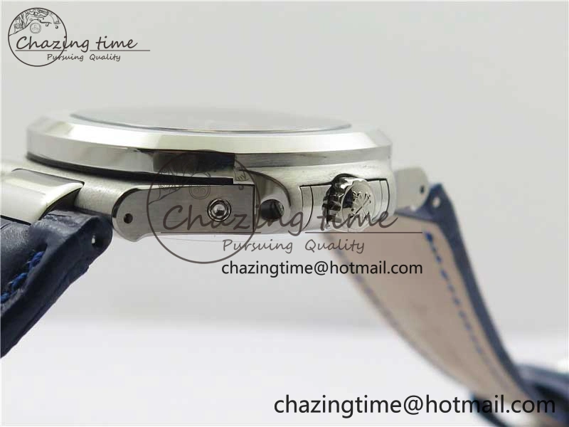 Upgraded Nautilus 5726 Complicated SS GRF 1:1 Best Edition Blue Textured Dial on Blue Leather Strap A324 V 8866