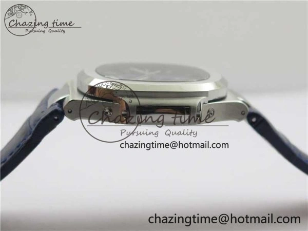Upgraded Nautilus 5726 Complicated SS GRF 1:1 Best Edition Blue Textured Dial on Blue Leather Strap A324 V 8866