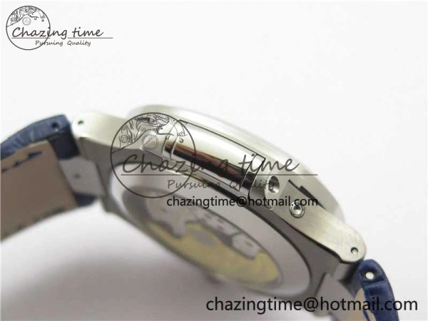 Upgraded Nautilus 5726 Complicated SS GRF 1:1 Best Edition Blue Textured Dial on Blue Leather Strap A324 V 8866