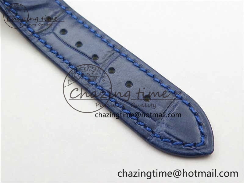 Upgraded Nautilus 5726 Complicated SS GRF 1:1 Best Edition Blue Textured Dial on Blue Leather Strap A324 V 8866