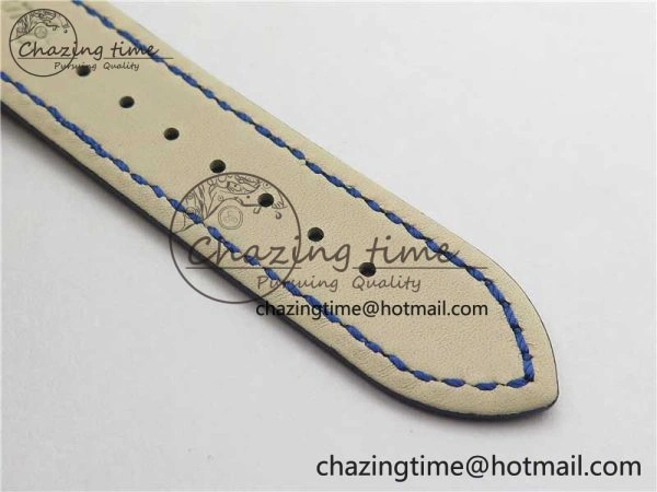 Upgraded Nautilus 5726 Complicated SS GRF 1:1 Best Edition Blue Textured Dial on Blue Leather Strap A324 V 8866