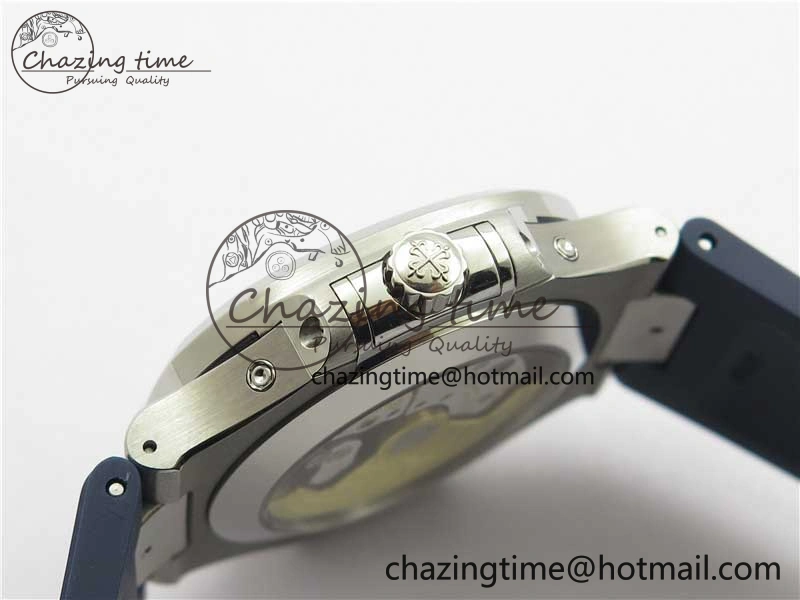 Nautilus 5726 Complicated SS GRF 1:1 Best Edition Blue Textured Dial on Blue Rubber Strap A324 V Affordable 8869