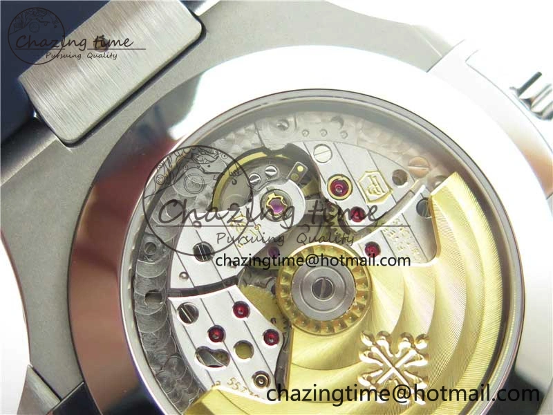 Nautilus 5726 Complicated SS GRF 1:1 Best Edition Blue Textured Dial on Blue Rubber Strap A324 V Affordable 8869