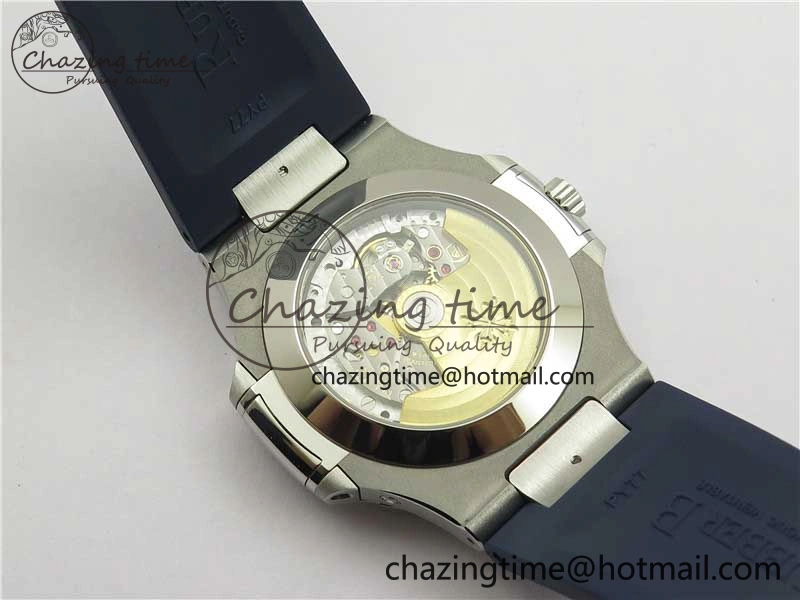 Nautilus 5726 Complicated SS GRF 1:1 Best Edition Blue Textured Dial on Blue Rubber Strap A324 V Affordable 8869