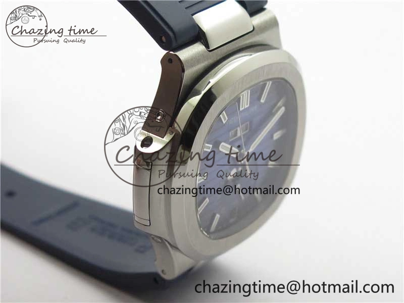 Nautilus 5726 Complicated SS GRF 1:1 Best Edition Blue Textured Dial on Blue Rubber Strap A324 V Affordable 8869