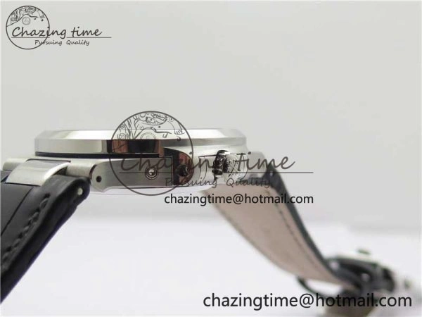 Nautilus 5726 Complicated SS GRF 1:1 Best Edition White Textured Dial on Black Leather Strap A324 V HighQuality 8867