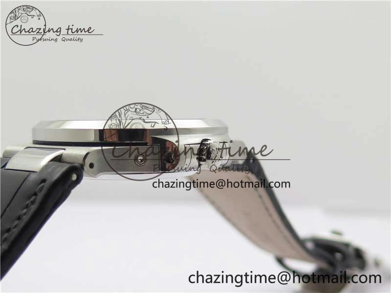 Nautilus 5726 Complicated SS GRF 1:1 Best Edition White Textured Dial on Black Leather Strap A324 V HighQuality 8867