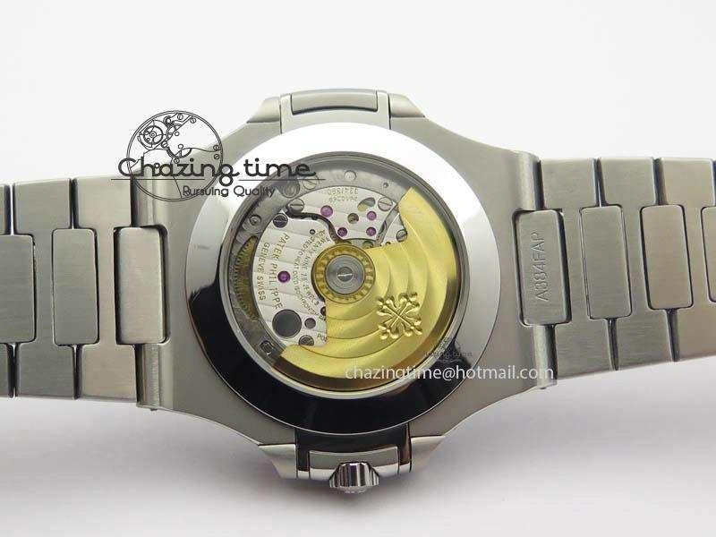 Nautilus 5726 Complicated SS Gray Textured Dial On SS Bracelet A Breathable 9070