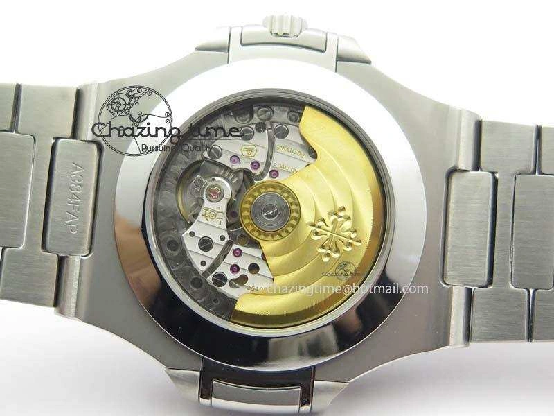 Nautilus 5726 Complicated SS Gray Textured Dial On SS Bracelet A Breathable 9070