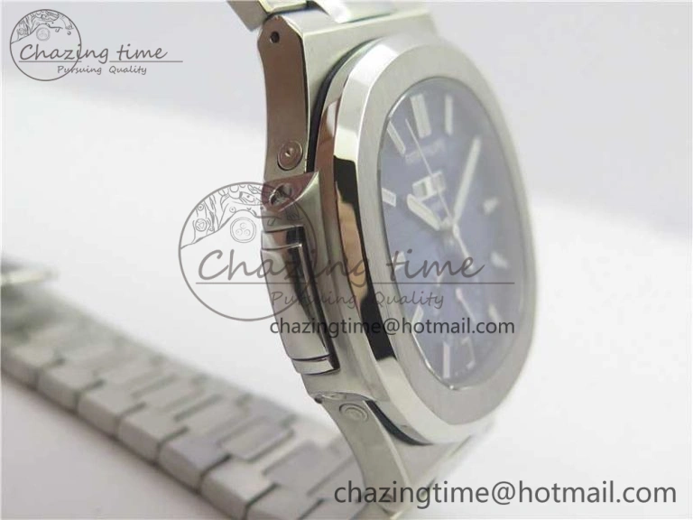 Nautilus 5726 Complicated SS KMF Best Edition Blue Textured Dial on SS Bracelet A324 V Premium 8965