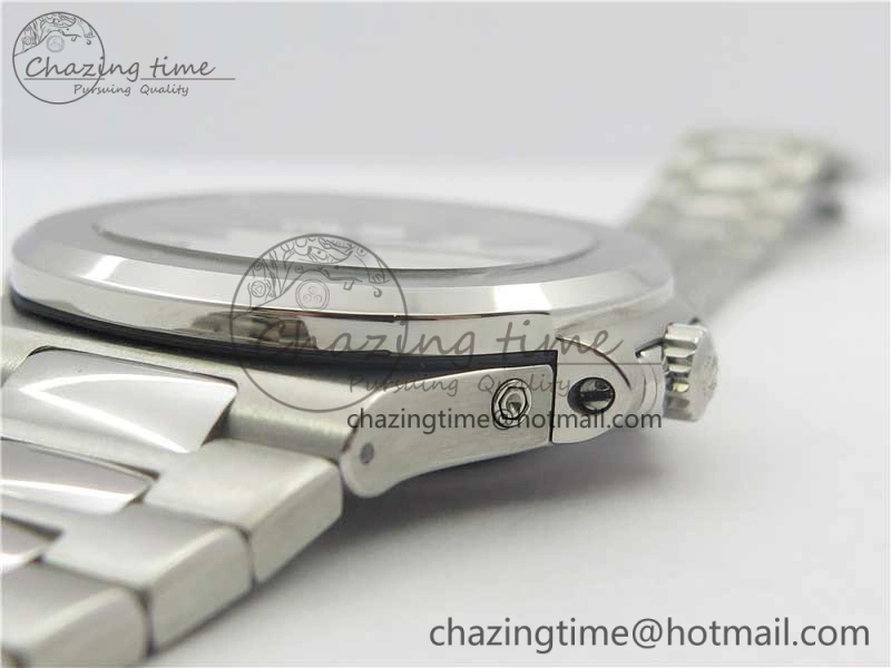 WrinkleFree Nautilus 5726 Complicated SS KMF Best Edition White Textured Dial on SS Bracelet A324 V 8967