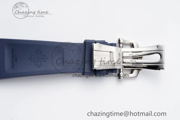 WrinkleFree Nautilus 5726 Complicated SS PPF 1:1 Best Edition Blue Textured Dial on Blue Rubber Strap A 8799